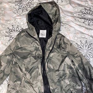 camo rain jacket